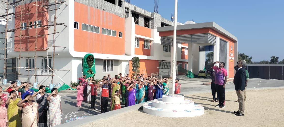 The 75th Republic Day was commemorated with patriotic fervor, spirits and tradition at the grounds of the Senthil Group of Institutions.