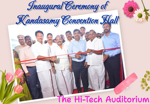 Senthil Matric School proudly inaugurated the Kandasamy Convention Hall – The High Tech Auditorium, a state-of-the-art facility designed to enhance academic and cultural experiences at Senthil Matric School Campus in Krishnagiri.       