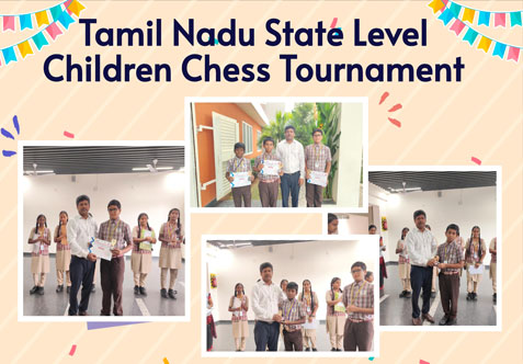 Our school students participated in “Tamil Nadu State Level Children Chess Tournament” Under the category 12 and won the prizes.