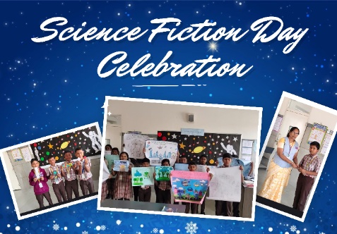 The children enthusiastically celebrated Science Fiction Day as part of the school library activities with a series of engaging and creative events. The celebration aimed to spark imagination, encourage reading habits, and promote scientific curiosity among students.