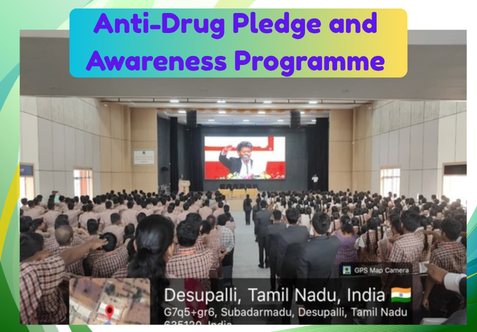 As per the instructions of the Government of Tamil Nadu, an Anti-Drug Pledge and Awareness Programme were conducted at the Senthil Group of Schools for students of Classes VIII to XI in the school auditorium. The students actively participated in the live Anti-Drug Pledge led by the Hon’ble Chief Minister of Tamil Nadu, reaffirming their commitment to staying away from drugs and promoting a healthy and drug-free society.