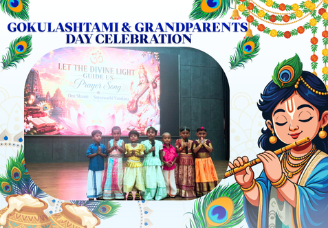 Senthil Matric Hr. Sec. School celebrated Gokulashtami & Grandparents’ Day with joy and warmth for KG–V. The celebration beautifully blended tradition, family values, love, and togetherness, creating precious memories for our young learners and their grandparents. 💙✨